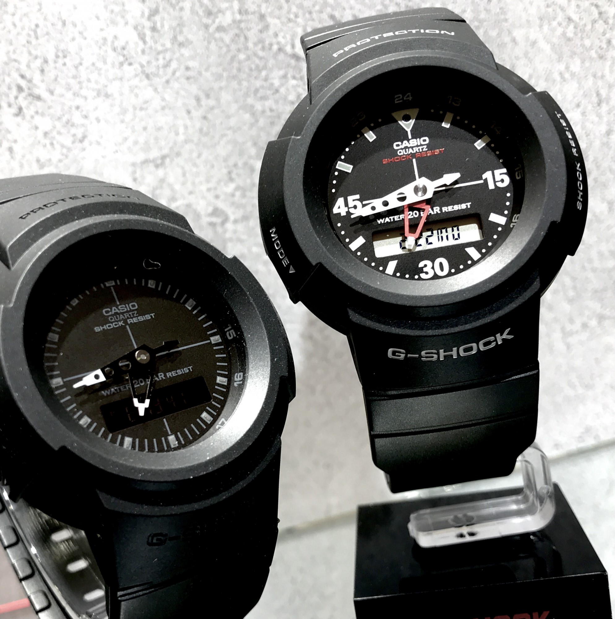 CASIO Gショック 腕時計 AW-500B-7C アナログ 蓄光 極美品 - 時計