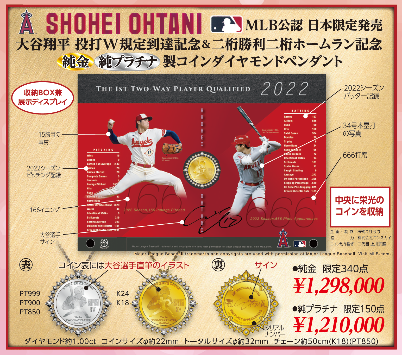 完売御礼 大谷翔平選手 2022シーズン 2桁勝利2桁ホームラン記念 MLB 